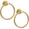 imageSetSail Towel Holder for Bathroom Wall Matte Black Towel Ring 304 Stainless Steel Hand Towel Holder Heavy Duty Towel Hanger for Bath KitchenDeep Gold