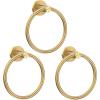 imageSetSail Towel Holder for Bathroom Wall Matte Black Towel Ring 304 Stainless Steel Hand Towel Holder Heavy Duty Towel Hanger for Bath KitchenDeep Gold