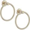 imageSetSail Towel Holder for Bathroom Wall Matte Black Towel Ring 304 Stainless Steel Hand Towel Holder Heavy Duty Towel Hanger for Bath KitchenGold