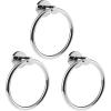 imageSetSail Towel Holder for Bathroom Wall Matte Black Towel Ring 304 Stainless Steel Hand Towel Holder Heavy Duty Towel Hanger for Bath KitchenMirrorsilver