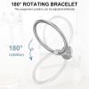 imageSetSail Towel Holder for Bathroom Wall Matte Black Towel Ring 304 Stainless Steel Hand Towel Holder Heavy Duty Towel Hanger for Bath KitchenSilver