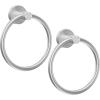 imageSetSail Towel Holder for Bathroom Wall Matte Black Towel Ring 304 Stainless Steel Hand Towel Holder Heavy Duty Towel Hanger for Bath KitchenSilver