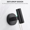 imageSetSail Towel Hooks for Bathrooms 2 Packs Screwin Matte Black Bathroom Towel Hook Wall Mounted 304 Stainless Steel Shower Towel Hooks for Coat Hanging Drilling HoleBlack