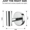 imageSetSail Towel Hooks for Bathrooms 2 Packs Screwin Matte Black Bathroom Towel Hook Wall Mounted 304 Stainless Steel Shower Towel Hooks for Coat Hanging Drilling HoleMirror Silver