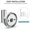 imageSetSail Towel Hooks for Bathrooms 2 Packs Screwin Matte Black Bathroom Towel Hook Wall Mounted 304 Stainless Steel Shower Towel Hooks for Coat Hanging Drilling HoleMirror Silver