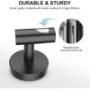 imageSetSail Towel Hooks for Bathrooms 2 Packs Screwin Matte Black Bathroom Towel Hook Wall Mounted 304 Stainless Steel Shower Towel Hooks for Coat Hanging Drilling HoleBlack