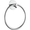 imageSetSail Adhesive Towel Holder for Bathroom Wall Matte Black Hand Towel Ring 304 Stainless Steel Towel Hanger for Bathroom KitchenMirror Silver