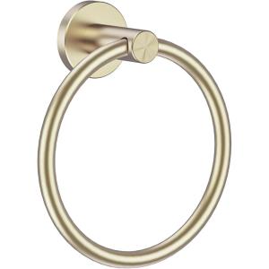 imageSetSail Towel Holder for Bathroom Wall Matte Black Towel Ring 304 Stainless Steel Hand Towel Holder Heavy Duty Towel Hanger for Bath KitchenGold
