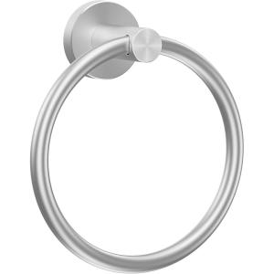 imageSetSail Towel Holder for Bathroom Wall Matte Black Towel Ring 304 Stainless Steel Hand Towel Holder Heavy Duty Towel Hanger for Bath KitchenSilver