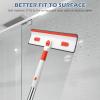 imageSetSail 4in1 Tile Tub Floor Scrubber with 52inch Adjustable Long Handle Shower Cleaner Brush Comes with Window Scrubber and 3 Replacement Brush Heads for Cleaning Bathroom Kitchen Walls Tub Tile