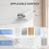 imageSetSail Toilet Paper Holder Adhesive or Screwin Matte Black Bathroom Toilet Paper Roll Holders Wall Mount Stainless Steel Tissue Holder for Bathroom Hardware AccessoriesSilver