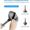 imageSetSail Toilet Brush and Plunger Set Toilet Plungers for Bathroom Heavy Duty Toilet Bowl Brush and Holder Hidden Toilet Plunger and Brush Set for Deeply Cleaning White ampamp GreyGray