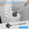 imageSetSail Toilet Brush and Plunger Set Toilet Plungers for Bathroom Heavy Duty Toilet Bowl Brush and Holder Hidden Toilet Plunger and Brush Set for Deeply Cleaning White ampamp GreyWhite  Grey