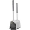 imageSetSail Toilet Brush and Plunger Set Toilet Plungers for Bathroom Heavy Duty Toilet Bowl Brush and Holder Hidden Toilet Plunger and Brush Set for Deeply Cleaning White ampamp GreyWhite  Grey