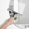 imageSetSail Shower Squeegee for Glass Doors Stainless Steel Squeegee for Shower Glass AllPurpose Window Squeegee for Tile Shower Walls Bathroom Sink Mirror Car Window Cleaning 12 InchesSilverblack