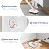 imageSetSail 4in1 Tile Tub Floor Scrubber with 52inch Long Adjustable Handle Shower Cleaner Brush with VShaped Grout Brush and 3 Replacement Brush Heads for Bathroom Kitchen Sink Walls Tub Tile GreyOrange