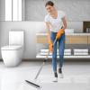 imageSetSail Floor Scrub Brush with 51Inch Long Adjustable Handle 2 in 1 Scrape Brush Stiff Bristle Floor Scrubber for Cleaning Shower Bathroom Garage Kitchen Wall Deck Tub Tile 2 PackBlack White