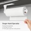 imageSetSail Paper Towel Holder Paper Towel Holder Under Cabinet with Adjustable Damper Easy Tear Wall Mount SelfAdhesive or Drilled for Kitchen Bathroom WhiteWhite