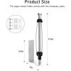 imageSetSail Paper Towel Holder Paper Towel Holder Under Cabinet with Adjustable Damper Easy Tear Wall Mount SelfAdhesive or Drilled for Kitchen Bathroom WhiteSilver