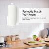 imageSetSail Paper Towel Holder Paper Towel Holder Under Cabinet with Adjustable Damper Easy Tear Wall Mount SelfAdhesive or Drilled for Kitchen Bathroom WhiteWhite
