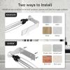 imageSetSail Paper Towel Holder Paper Towel Holder Under Cabinet with Adjustable Damper Easy Tear Wall Mount SelfAdhesive or Drilled for Kitchen Bathroom WhiteSilver