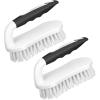 imageSetSail Scrub Brush HeavyDuty Scrub Brushes for Cleaning with Stiff Bristles Cleaning Brush for Shower Bathroom Carpet Kitchen and Bathtub Scrubber  3 Pack GreenBlack White