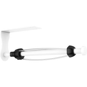 imageSetSail Paper Towel Holder Paper Towel Holder Under Cabinet with Adjustable Damper Easy Tear Wall Mount SelfAdhesive or Drilled for Kitchen Bathroom WhiteWhite