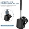 imageSetSail Silicone Toilet Bowl Brush and Holder Automatic Toilet Brushes for Bathroom with Holder Ventilated Toilet Cleaner Brush for Toilet Scrubber Cleaning  GreyBlack